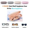 LRZCGB Hard Shell Eveglasses Case,Glasses Sunglasses Case Box Protector Linene Fabrics Case (Beige) view 4