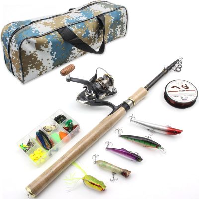 1.8m-2.7m Fishing Rod Reel Fishing Line Bait Set, Telescopic Rod Reel Combo, Portable Fishing Rod Set with Bag, High Carbon Fiber Trout Rod, Beginner Fishing, Bass Fishing, Surf Fishing ZYHYD