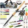 1.8m-2.7m Fishing Rod Reel Fishing Line Bait Set, Telescopic Rod Reel Combo, Portable Fishing Rod Set with Bag, High Carbon Fiber Trout Rod, Beginner Fishing, Bass Fishing, Surf Fishing ZYHYD view 3