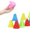 Agility Training Cone Windproof Plastic Sports Cone, 7.5cm/3in Roller Skating Football Training Cone, Indoor and Outdoor Agility Training for Children view 2