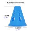 Agility Training Cone 50 Pieces of Plastic Sports Cones, Football Roller Skating Wind Agility Cone, Kindergarten Activity Cone (Color : 50pcs) view 2