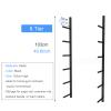 ZXXL Wall Mount Yoga Mat Rack Organizer Storage Shelf, Black Metal Yoga Mats Display Holder for Foam Roller/Resistance Band/Exercise Mat (Size : 6 Tier) view 3
