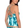 Salt + Cove Sea Foam V-Wire Tankini Top Aqua Mint M view 3