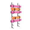 ZXXL Wall Mount Yoga Mat Rack Organizer Storage Shelf, Black Metal Yoga Mats Display Holder for Foam Roller/Resistance Band/Exercise Mat (Size : 9 Tier) view 1