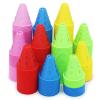 Agility Training Cone Pack of 100 Windproof Sports Cones, Used for Roller Skating Football Training Agility Cone, 7.5x7.5cm (Color : 100pcs) view 1