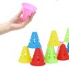 Agility Training Cone Pack of 100 Windproof Sports Cones, Used for Roller Skating Football Training Agility Cone, 7.5x7.5cm (Color : 100pcs) view 3