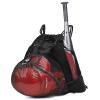 KAEGREEL Drawstring Baseball Bag for Boys and Girls, Foldable Softball Backpack Gym Bag, T-Ball & Bat Bag with Detachable Ball Mesh Bag for Football Basketball Holds Bat, Helmet Holder, Gloves view 1