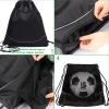 KAEGREEL Drawstring Baseball Bag for Boys and Girls, Foldable Softball Backpack Gym Bag, T-Ball & Bat Bag with Detachable Ball Mesh Bag for Football Basketball Holds Bat, Helmet Holder, Gloves view 2