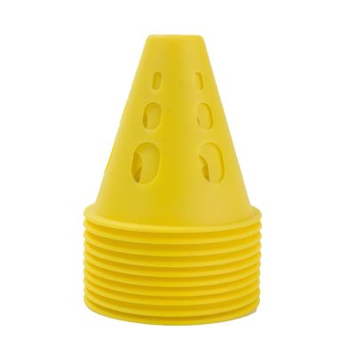 Agility Training Cone Plastic Sports Training Traffic Cones, Children's Football Roller Skating Training Agility Cone (Color : Yellow, Size : 50pcs)