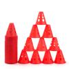 Agility Training Cone Soft Plastic Training Cone, Children's Football Roller Skating Agility Training Cone, Multifunctional Auxiliary Marking Cone (Color : Red, Size : 10pcs) view 1