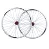 Bikes 26 Inch Bicycle Wheelset Double Wall Alloy Rim Disc/Rim Brake Quick Release Bike Wheel 7/8/9/10 Speed Cassette (Size : White_26") view 1