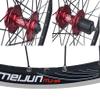 Bikes 26 Inch Bicycle Wheelset Double Wall Alloy Rim Disc/Rim Brake Quick Release Bike Wheel 7/8/9/10 Speed Cassette (Size : White_26") view 2