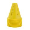 Agility Training Cone Plastic Sports Training Traffic Cones, Children's Football Roller Skating Training Agility Cone (Color : Yellow, Size : 10pcs) view 1
