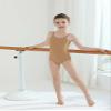 EQSJIU Tan Leotard Girls with Adjustable Straps Ballet Leotards for Girls Dance Undergarments Skin Colored Toddler Gymnastics Leotard Ballet Outfit Kids Bodysuit, Nude, Size 4-5T view 3