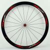 Touring Bike Wheelset 700C Cycling Rim Road Bike Wheel C/V Brake Bicycle 7-11speed Cassette Hubs Sealed Bearing 6 Pawls QR (Size : B-Red_700C) view 2