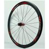 Touring Bike Wheelset 700C Cycling Rim Road Bike Wheel C/V Brake Bicycle 7-11speed Cassette Hubs Sealed Bearing 6 Pawls QR (Size : B-Red_700C) view 3