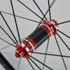 Touring Bike Wheelset 700C Cycling Rim Road Bike Wheel C/V Brake Bicycle 7-11speed Cassette Hubs Sealed Bearing 6 Pawls QR (Size : B-Red_700C) view 4