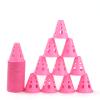 Agility Training Cone Soft Plastic Training Cone, Children's Football Roller Skating Agility Training Cone, Multifunctional Auxiliary Marking Cone (Color : Pink, Size : 40pcs) view 1