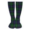 WEEDKEYCAT Black Watch Plaid Warm Socks Casual Stocking Insulated Cold Weather For Men And Women view 1
