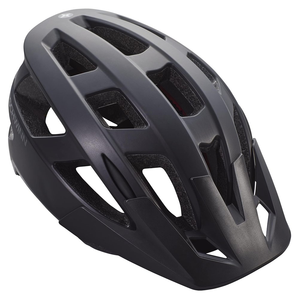 Schwinn Halcyon ERT Bike Helmet for Adult Men Women, Ages 14 and Up, Can Fit Head Circumference 58-62cm, 19 Vents, Removeable Visor, Adjustable Fit, Large Black