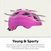 Schwinn Chroma ERT Kids Bike Helmet for Boys & Girls Ages 3 to 5, Small Can Fit Head Circumference 48-54 cm, 10 Vents, Removeable Padding, Adjustable Fit, Magenta view 4