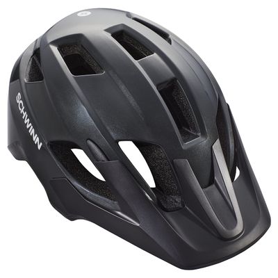 Schwinn Yahara ERT Bike Helmet for Youth Boys and Girls, Ages 8 to 14, Can Fit Head Circumference 54-58 cm, 14 Vents, Removable Visor, Adjustable Fit, Medium Graphite