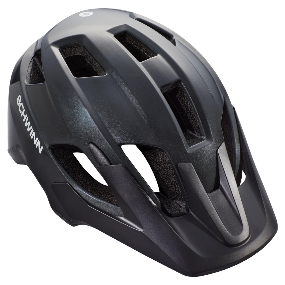 Schwinn Yahara ERT Bike Helmet for Adult Men Women Ages 14 and Up, Can Fit Head Circumference 58-62 cm, 14 Vents, Removable Visor, Adjustable Fit, Large Graphite