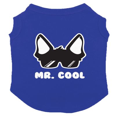 Mr. Cool - Best Pet Ever Rad Dog Shirt (Royal Blue, 2X-Large)