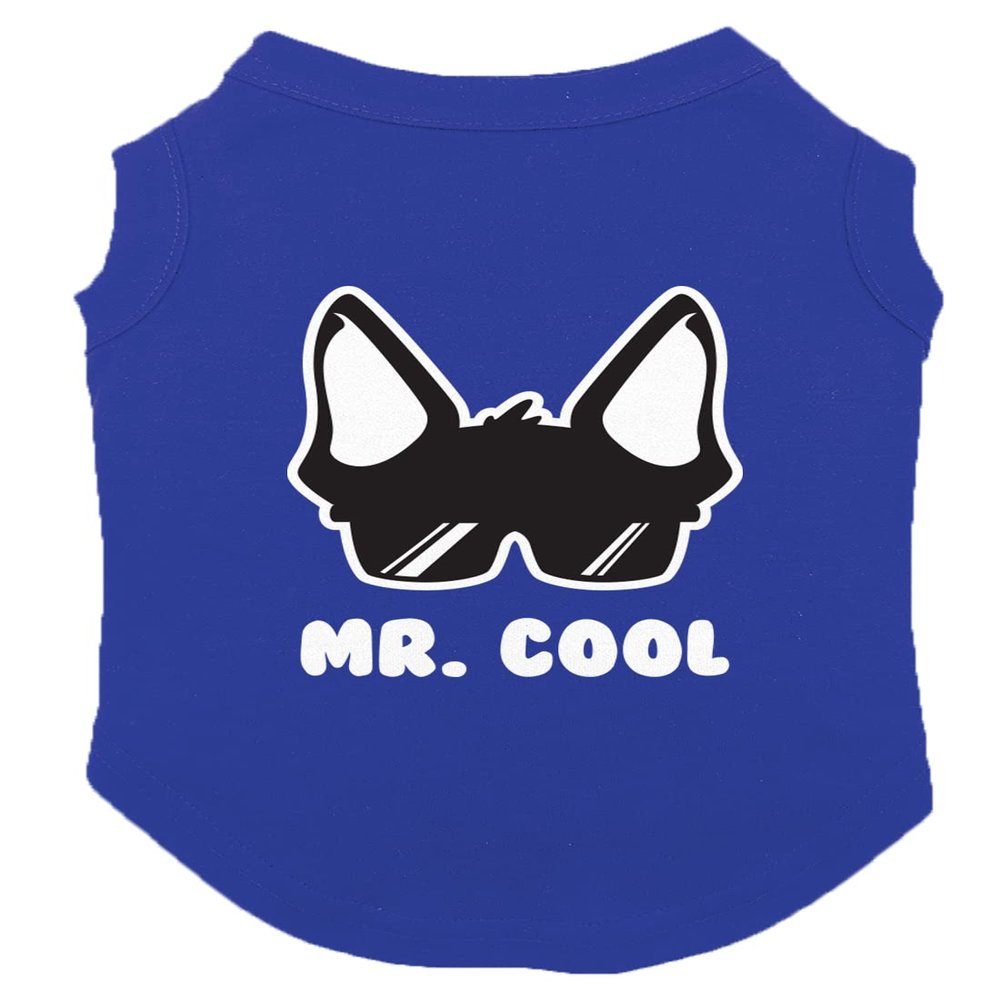 Mr. Cool - Best Pet Ever Rad Dog Shirt (Royal Blue, 2X-Large)