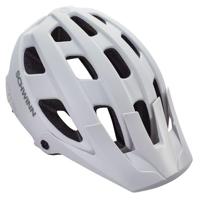 Schwinn Bunker ERT Bike Helmet for Youth Boys Girls, Can Fit Head Circumference 53-59cm, with 17 Air Vents, Pivoting Visor, & Adjustable Locking Strap, Medium, Grey