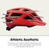 Schwinn Halcyon ERT Bike Helmet for Adult Men Women, Ages 14 and Up, Can Fit Head Circumference 58-62cm, 19 Vents, Removeable Visor, Adjustable Fit, Large Red view 4