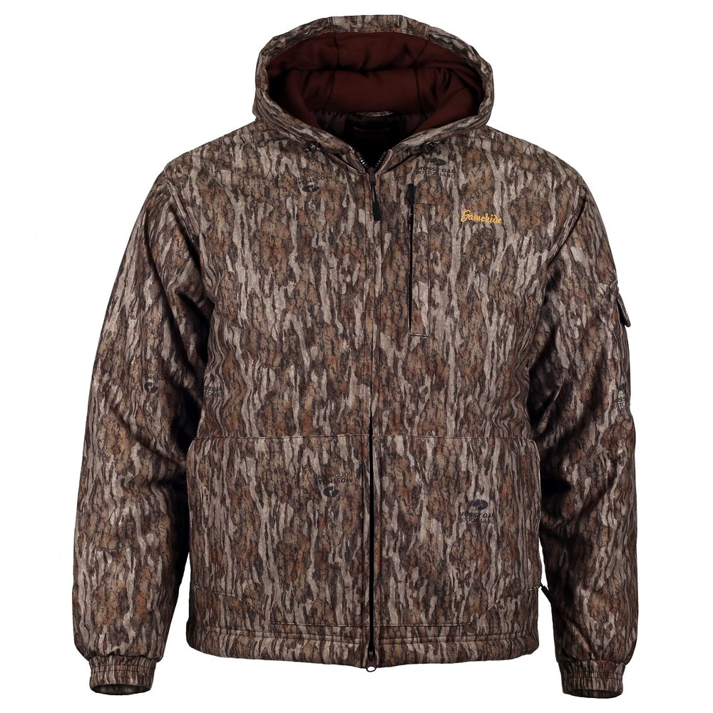 Gamehide Tundra Insulated Waterproof Mid Weight Hunting Jacket Camo (New Bottomland, Large)