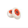 AlveyTech 76 mm Wheels for the Razor FlashRider 360 and RipRider 360 (Set of 2) - Durable White Wheel with Orange Hub with ABEC Bearings, Replacement Drift Kart and Scooter Wheel Parts, DIY Install view 1