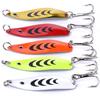 LURESMEOW Fishing Spoons Lures for Bass Trout Pike Walleye,Hard Metal Spoons Lures Kit for Freshwater Saltwater,Casting Fishing Lures Blade Baits,Fishing Spoons Blade Swimbait view 1