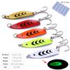 LURESMEOW Fishing Spoons Lures for Bass Trout Pike Walleye,Hard Metal Spoons Lures Kit for Freshwater Saltwater,Casting Fishing Lures Blade Baits,Fishing Spoons Blade Swimbait view 2