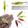 LURESMEOW Fishing Spoons Lures for Bass Trout Pike Walleye,Hard Metal Spoons Lures Kit for Freshwater Saltwater,Casting Fishing Lures Blade Baits,Fishing Spoons Blade Swimbait view 3
