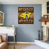 2003 2004 Ford SVT Cobra Hardtop My Garage My Rules Wall Art Graphic Decal Sticker (36Wx28L) view 2
