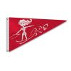 AGAS Ski Queen Bow Pennant - 10 x 15 inch - Printed 200D Nylon - Solid Brass Eyelets Canvas Heading - Vivid Colors Fade Proof - Bow Flags. view 1