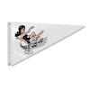 AGAS Wine Women & Song Bow Pennant - 10 x 15 inch - Printed 200D Nylon - Solid Brass Eyelets Canvas Heading - Vivid Colors Fade Proof - Bow Flags. view 1