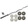 Ader Hollow E-Z Curl 1" Bar w/ 4 pcs of 1.25lb + 2.5lb Gray 1" Standard Weight Plates view 1
