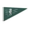 AGAS Seahorse Bow Pennant - 10 x 15 inch - Printed 200D Nylon - Solid Brass Eyelets Canvas Heading - Vivid Colors Fade Proof - Bow Flags. view 1