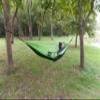 Black Mountain Products Parachute Camping Hammock with Nautical Grade Tree Ropes - Green/Small view 2