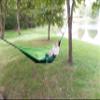 Black Mountain Products Parachute Camping Hammock with Nautical Grade Tree Ropes - Green/Small view 4