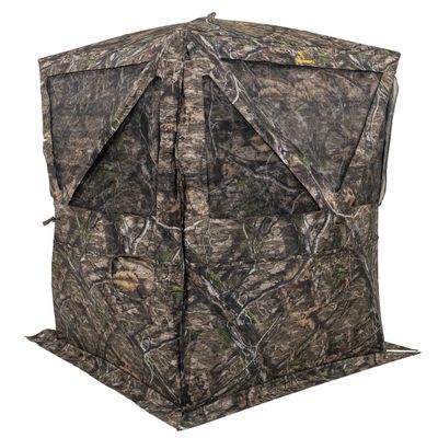 Browning Envy Tall Tent Hunting Blind Featuring 180 Degree Windows with Shoot Through Mesh and Silent Open, Silent Magnetic Door System, and Brush Loops, Mossy Oak Country DNA