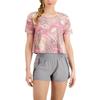 Ideology Womens Cropped Tie-Dye T-Shirt Pink XL view 1