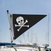 AGAS Pirate Bow Pennant - 10 x 15 inch - Printed 200D Nylon - Solid Brass Eyelets Canvas Heading - Vivid Colors Fade Proof - Bow Flags. view 3