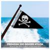AGAS Pirate Bow Pennant - 10 x 15 inch - Printed 200D Nylon - Solid Brass Eyelets Canvas Heading - Vivid Colors Fade Proof - Bow Flags. view 4