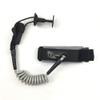 Tribe Bodyboarding QD (Quick Detach) Bicep Leash (Black/Gray, S) view 1