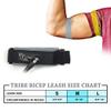 Tribe Bodyboarding QD (Quick Detach) Bicep Leash (Black/Gray, S) view 2