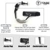 Tribe Bodyboarding QD (Quick Detach) Bicep Leash (Black/Gray, S) view 3